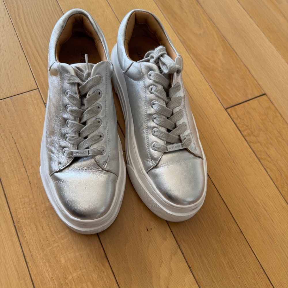 Jslide Silver Platform Sneaker - image 2